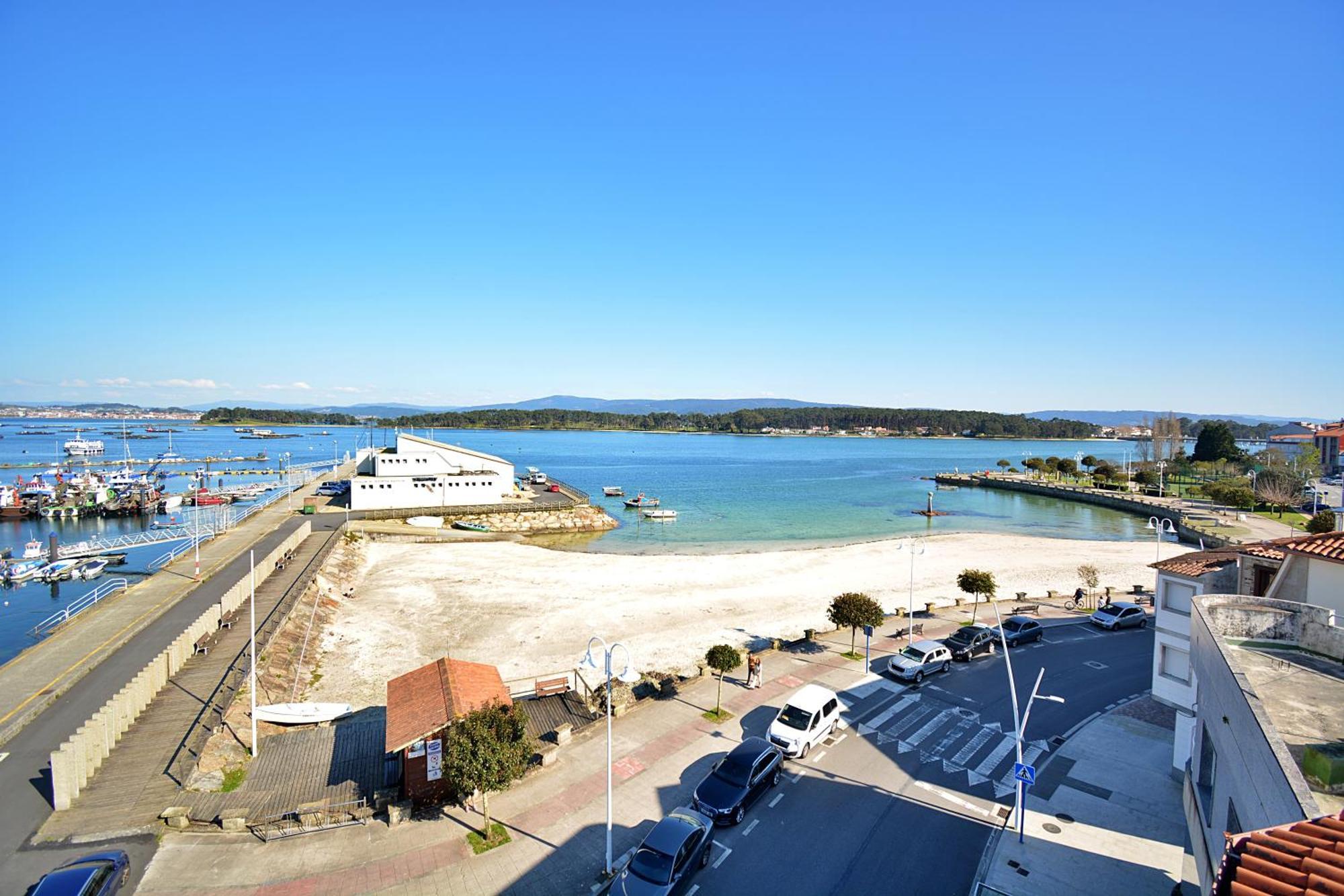 Apartamento Con Terraza Frente Al Mar En O Grove Exterior photo
